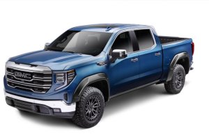 GMC Sierra 1500 Fender Flares - Husky Liners - DRT Style, Smooth Finish - Black - `19-`24